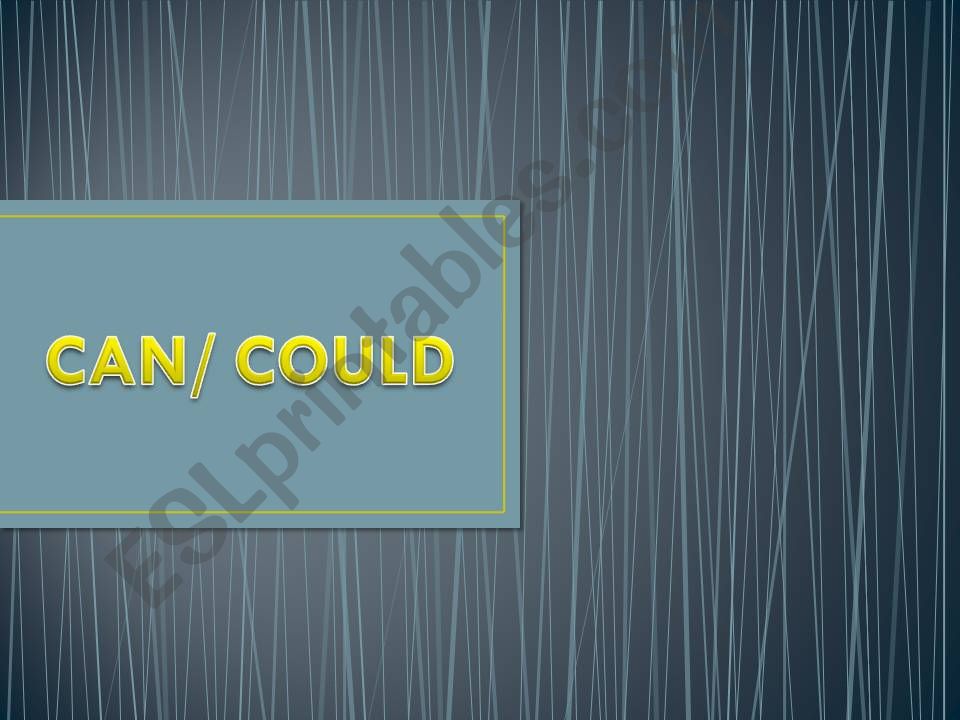 Can - could powerpoint