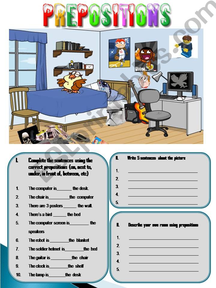 Prepositions ( Practice and production)