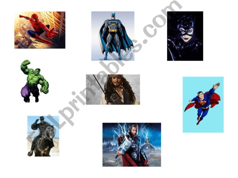 Superheroes powerpoint