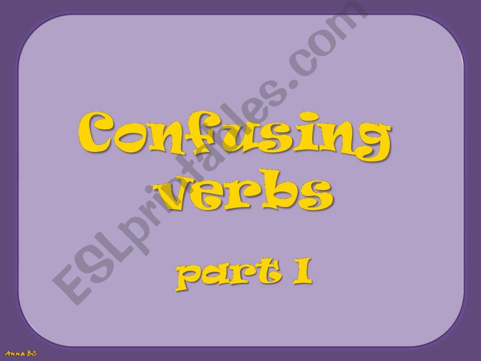 CONFUSING WORDS - part 1/10 powerpoint