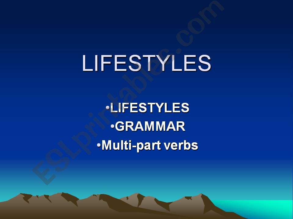 Lifestyles powerpoint