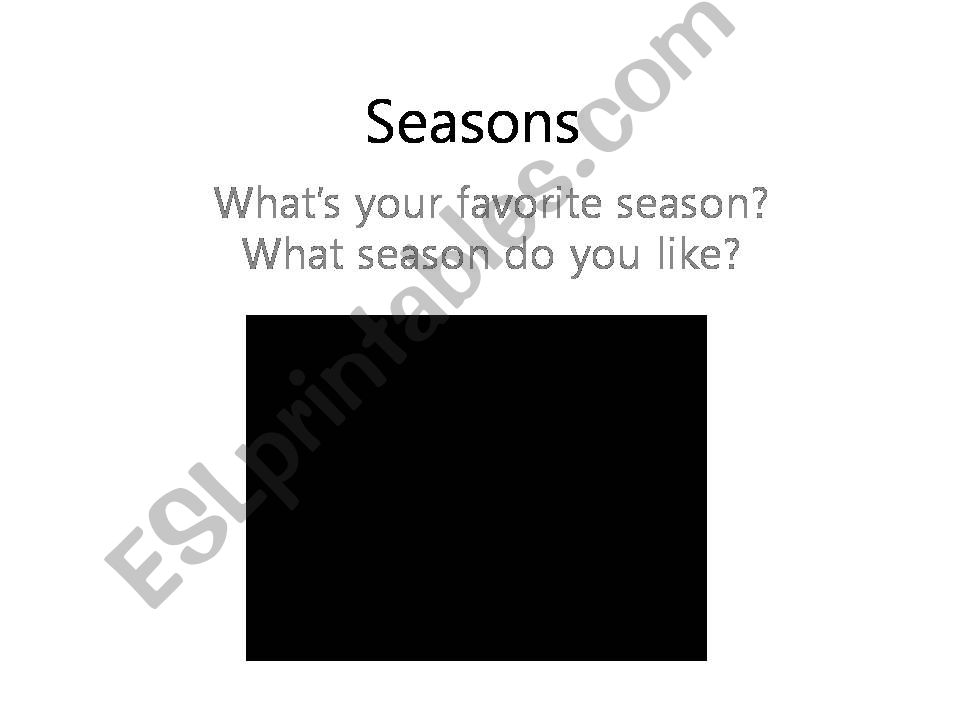 Seasons powerpoint