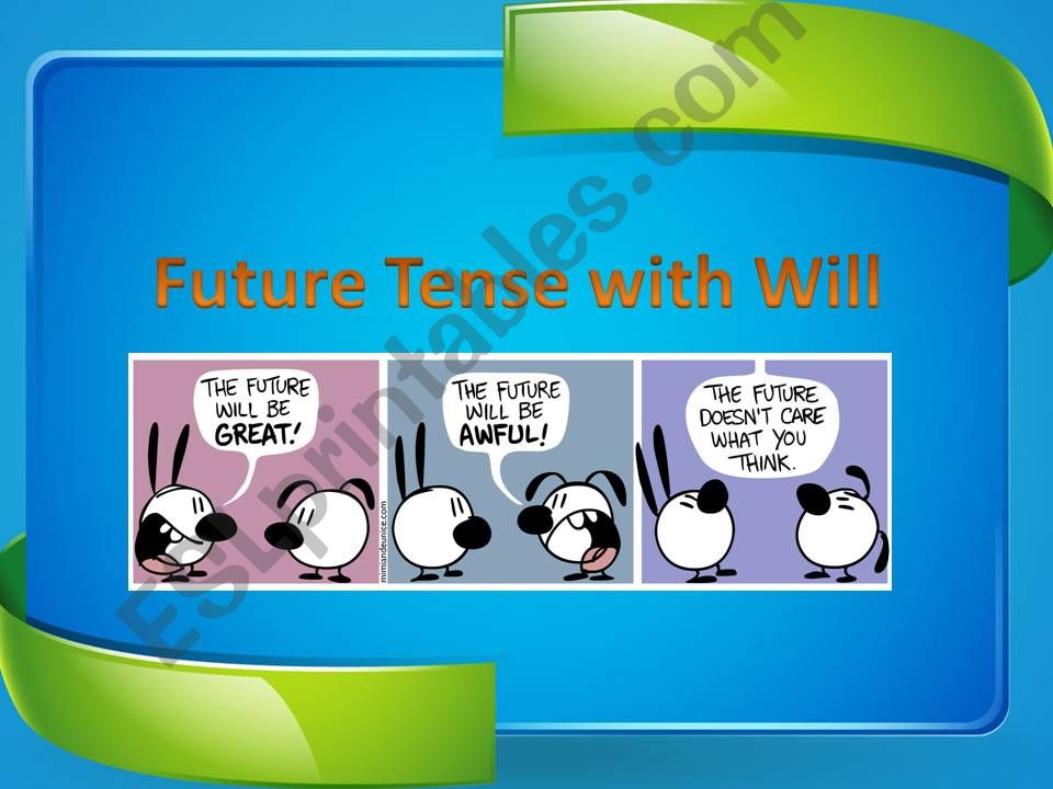Future Tenses Will powerpoint