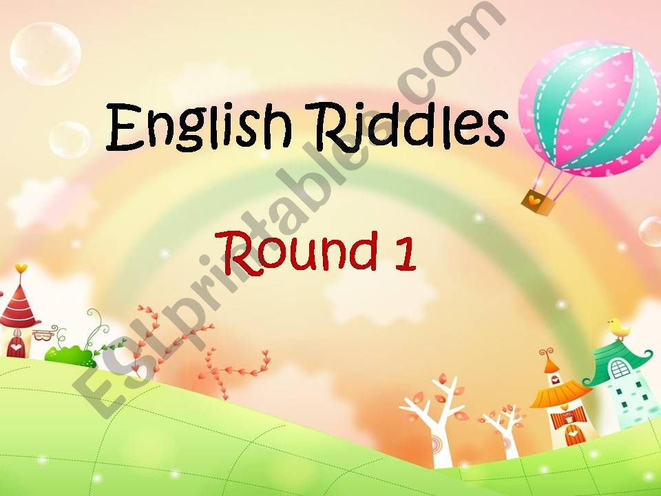 Fun riddles powerpoint