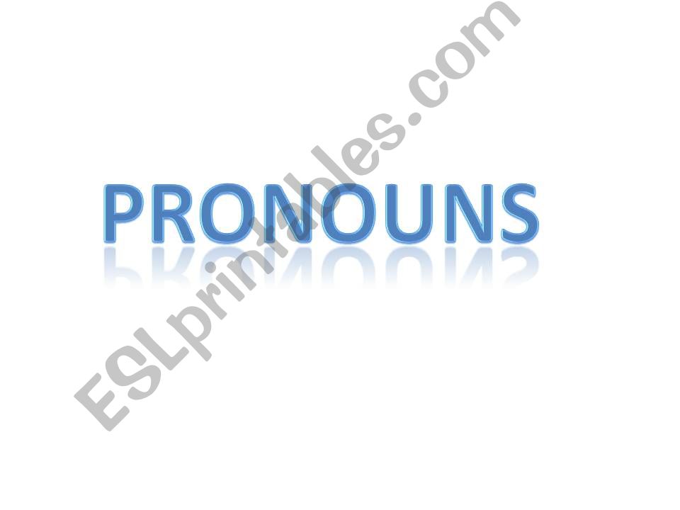 PRONOUNS powerpoint