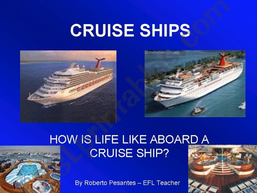 CRUISE SHIPS powerpoint