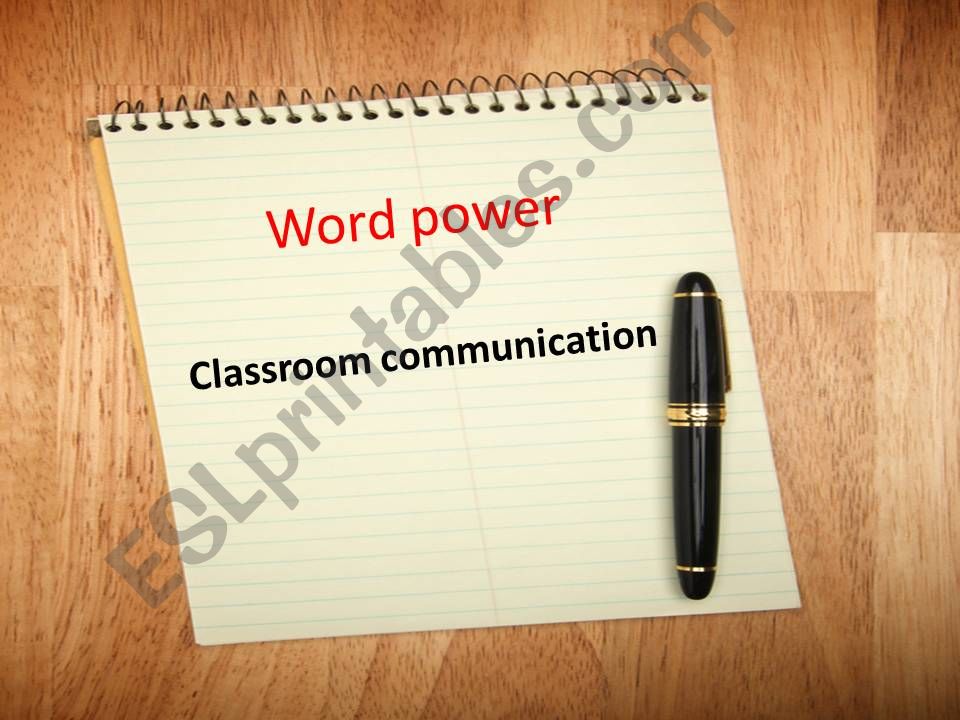 classroom things powerpoint