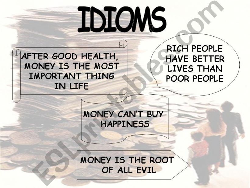 Idioms related to money powerpoint