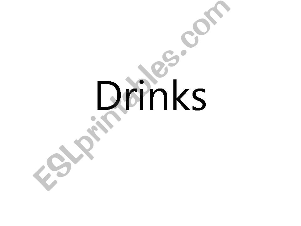 Drinks powerpoint