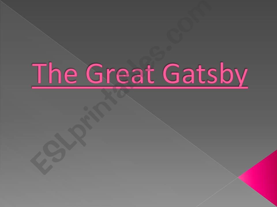 the great gatsby powerpoint