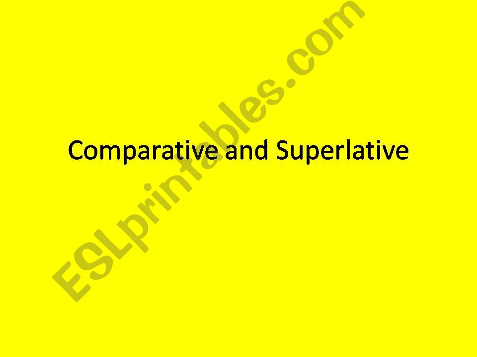 Grammar: Comparison powerpoint