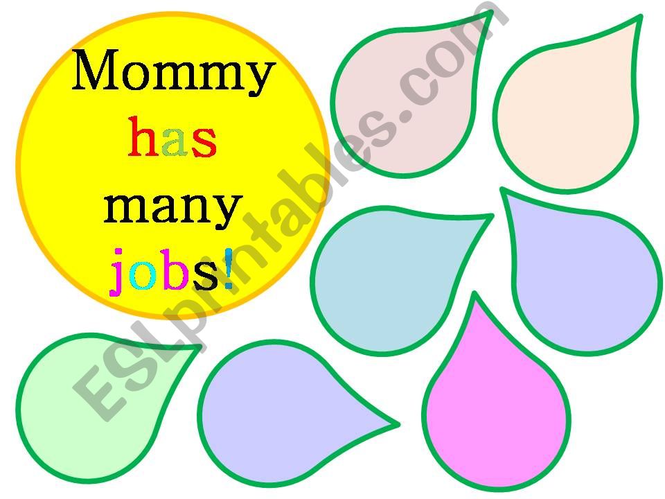 Mommy has many jobs powerpoint