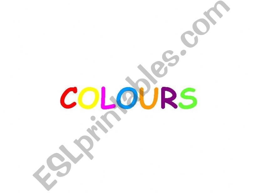 Colours part 1 powerpoint