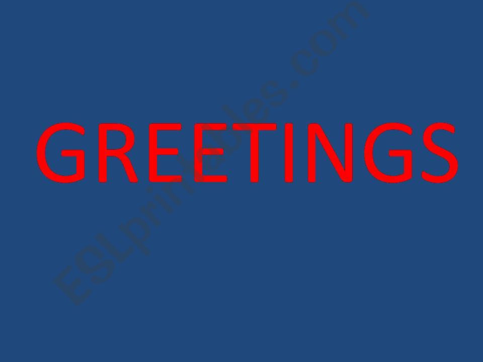 Greetings powerpoint