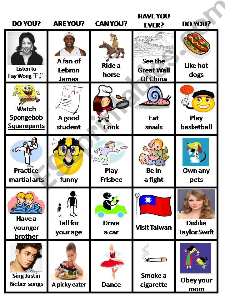 Icebreaker Bingo powerpoint