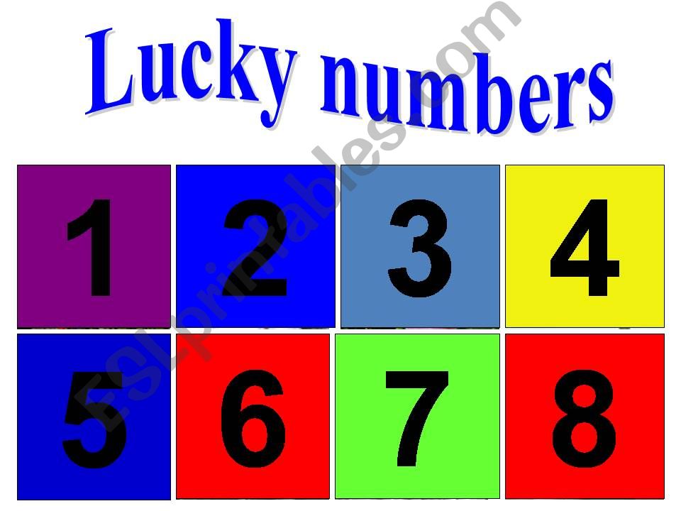 lucky number powerpoint