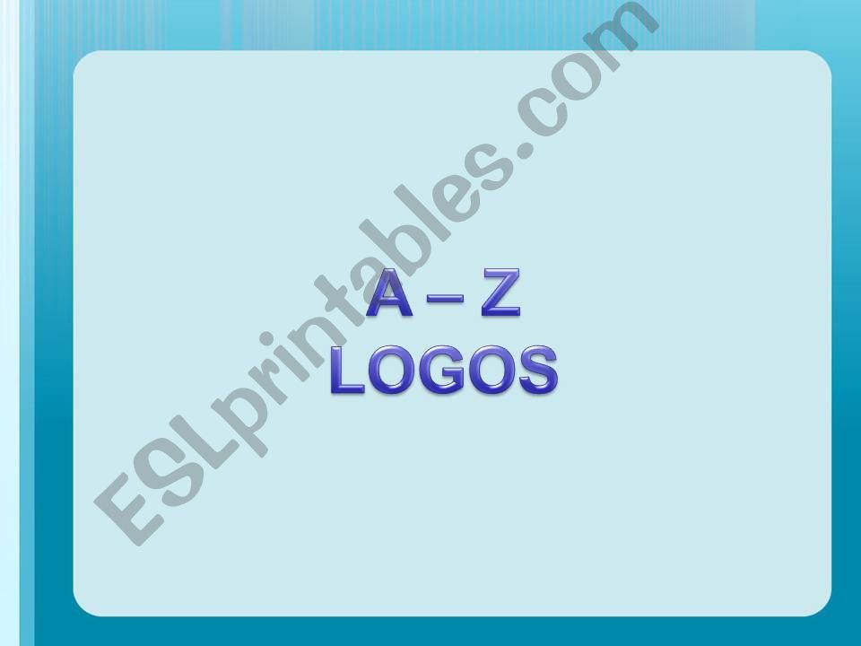 A- Z logo quiz powerpoint