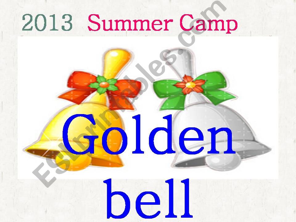 Summer golden bell powerpoint