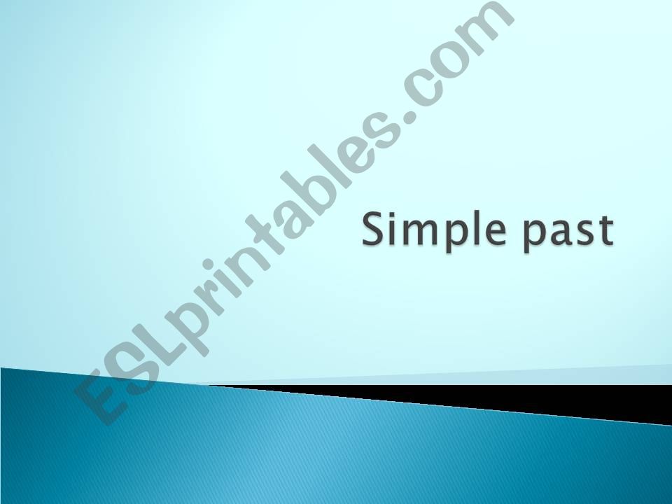 simple past grammar powerpoint