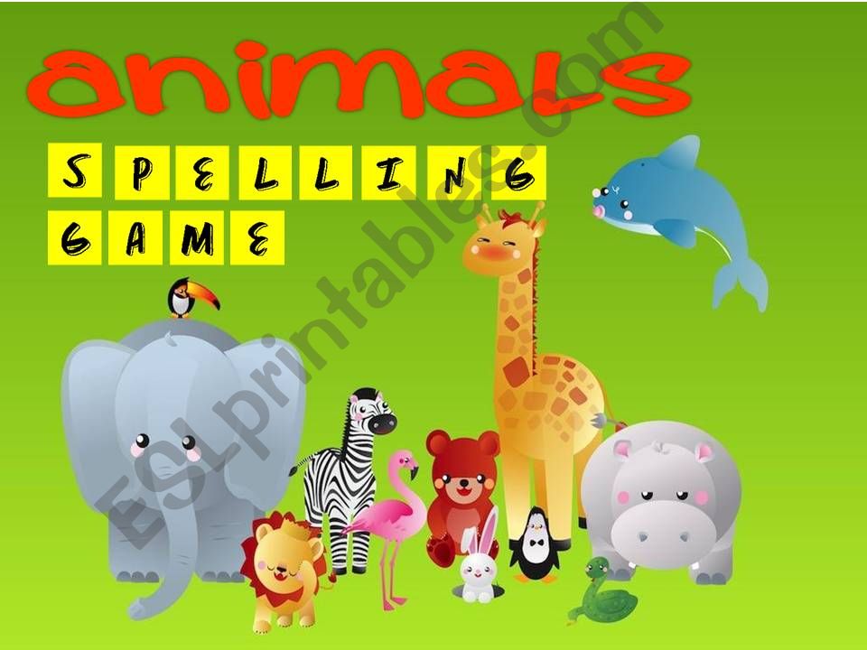 animals spelling game with sound(1/3)