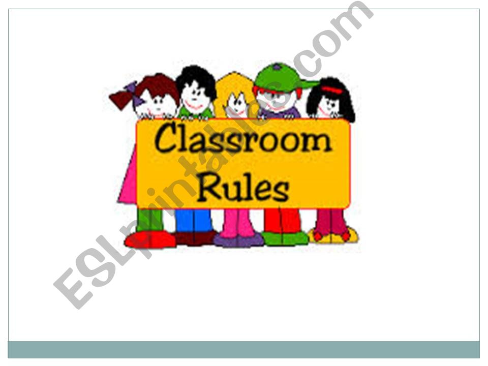CLASS RULES powerpoint