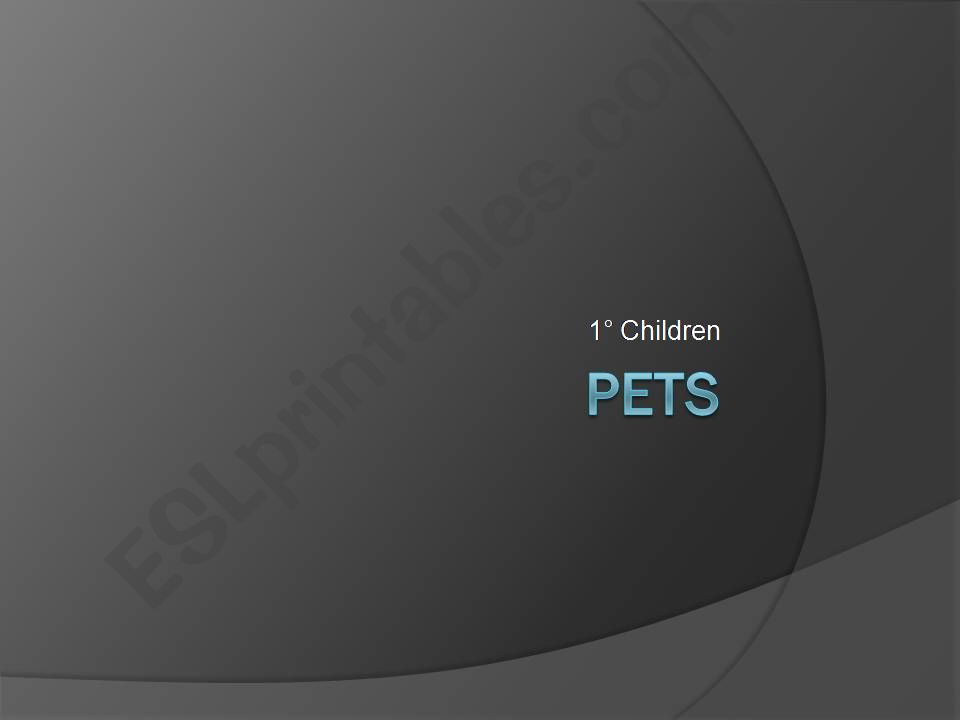 Pets powerpoint