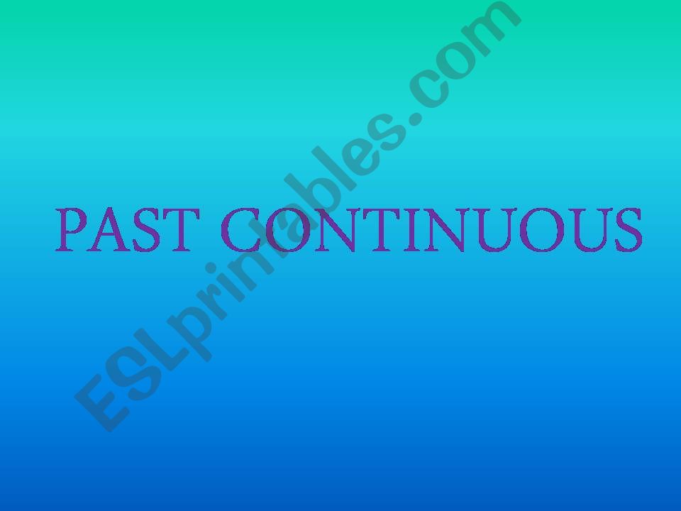 past continuous powerpoint