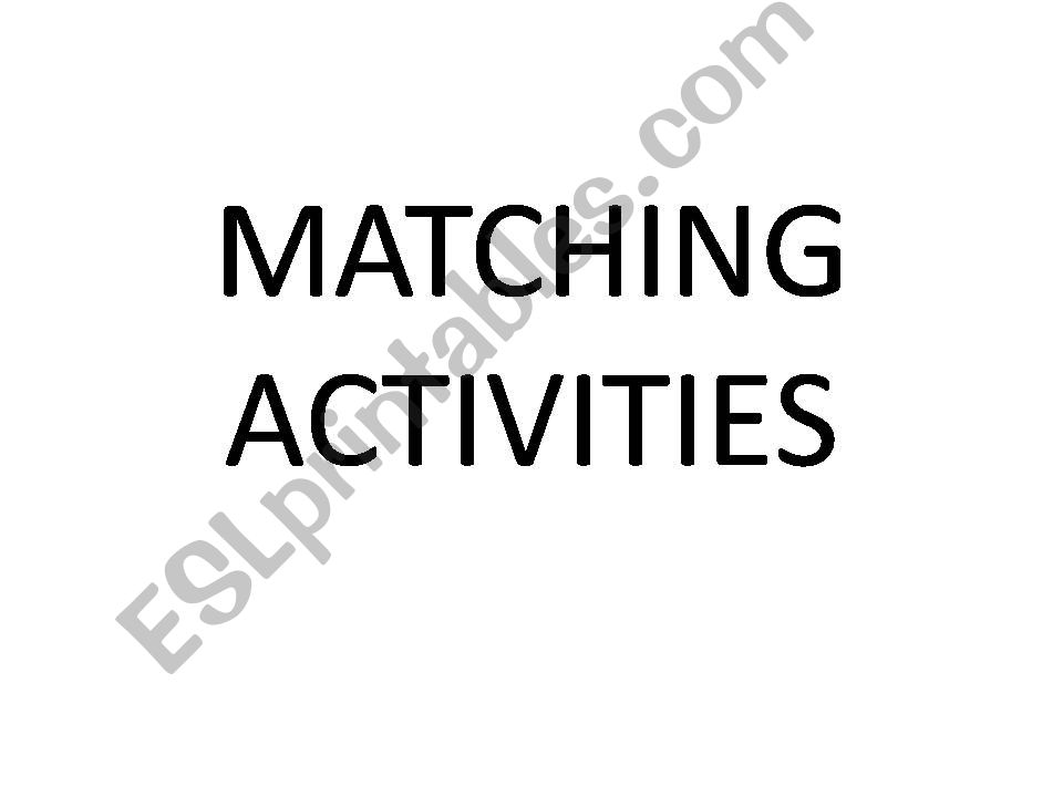 matching activity weathers powerpoint