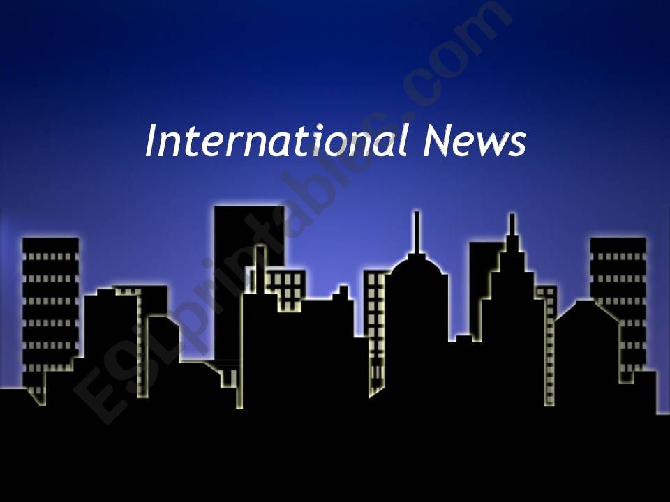International News Presentation
