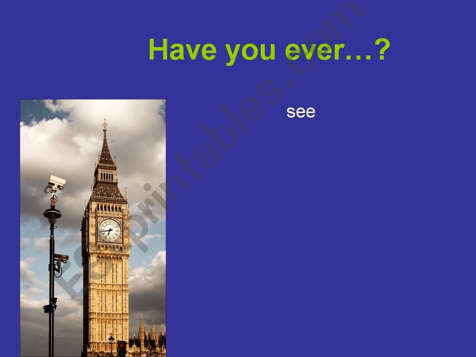 have you ever .....? powerpoint