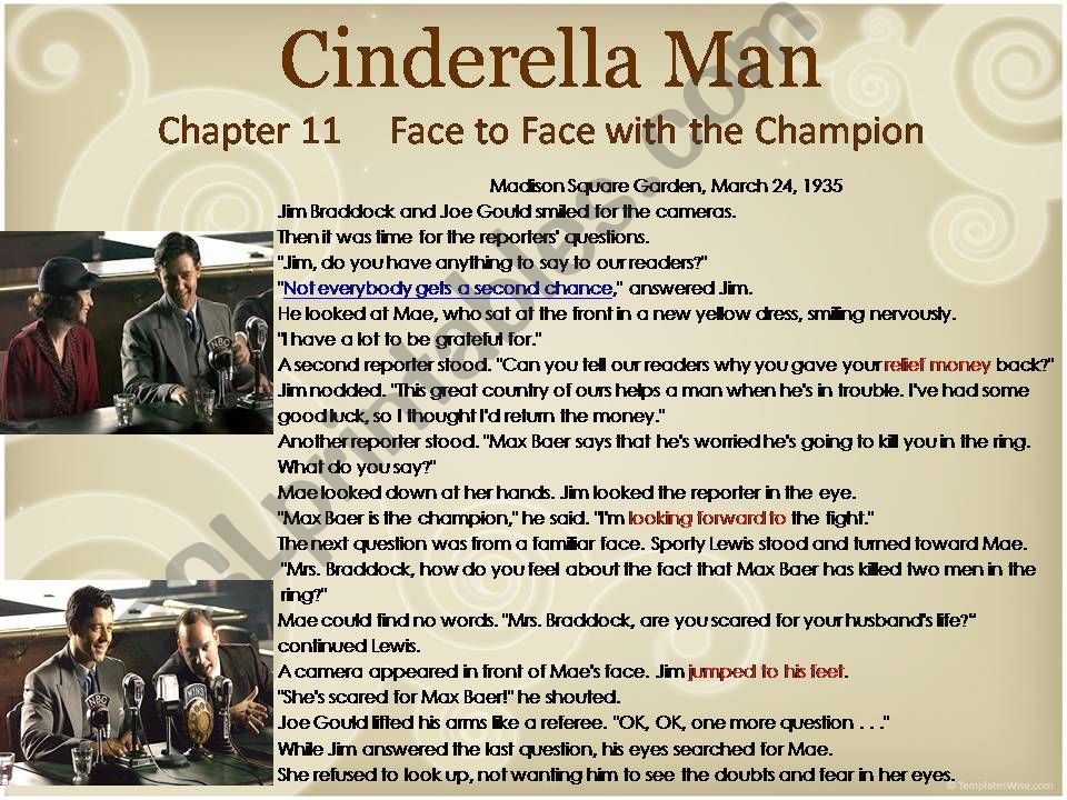 Cinderella Man  powerpoint