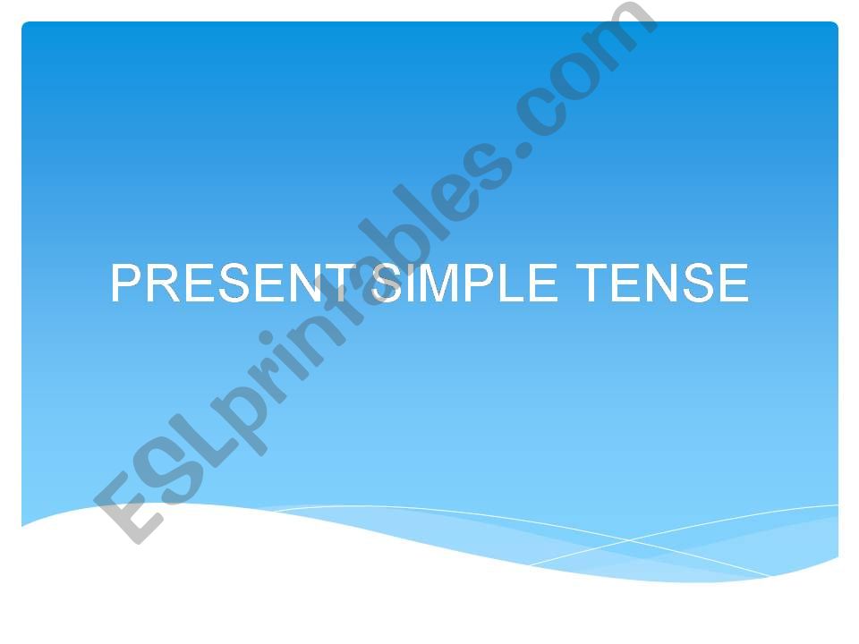 PRESENT SIMPLE CLASS powerpoint