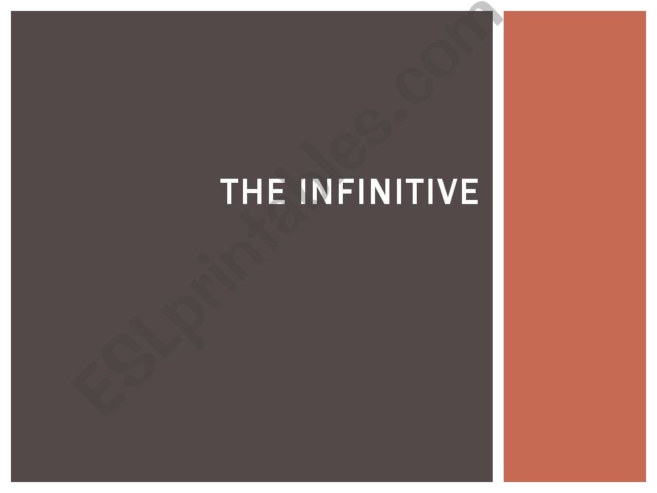 Infinitives of Purpose powerpoint