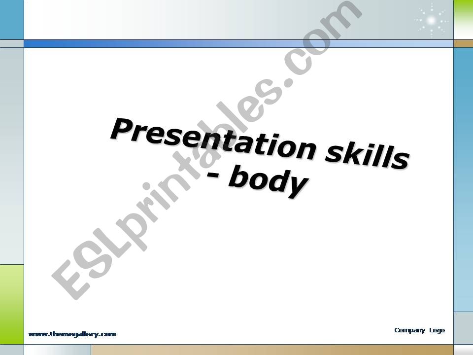 Presentation skill_ BODY powerpoint