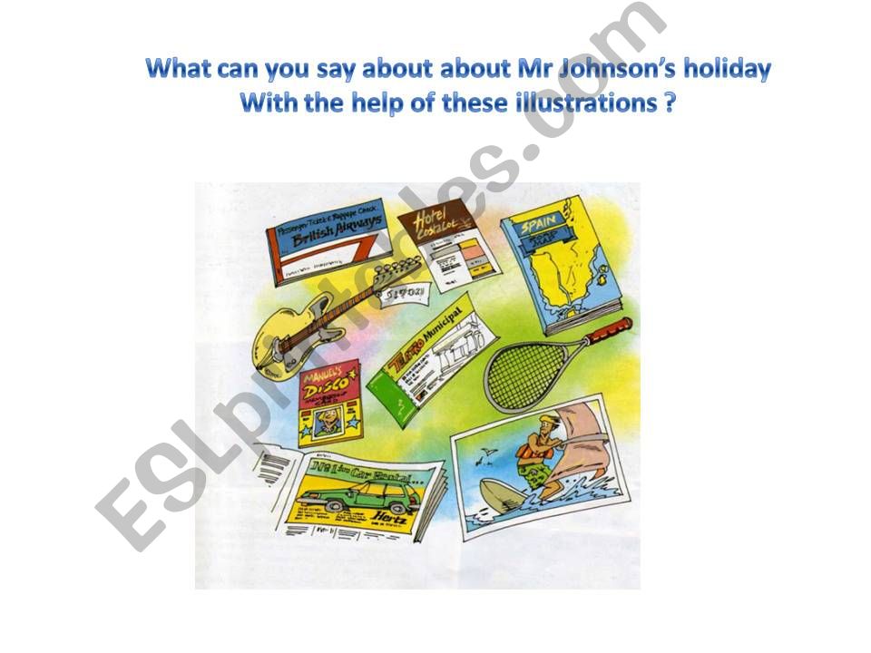 Mr Johnsons holiday powerpoint