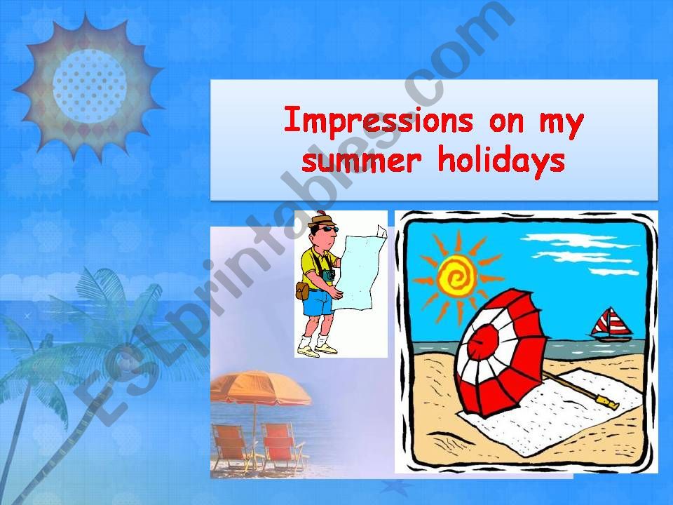 Summer holidays review. powerpoint