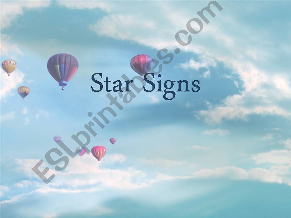Star Signs powerpoint