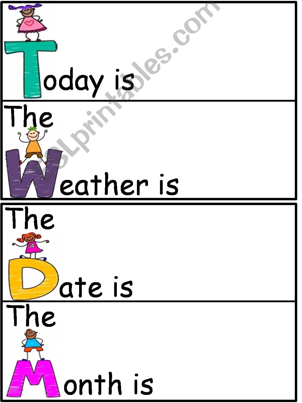 Weather Chart and Calender powerpoint
