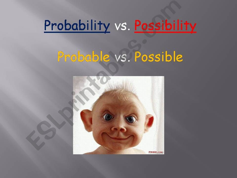 Probability vs. Possibility powerpoint