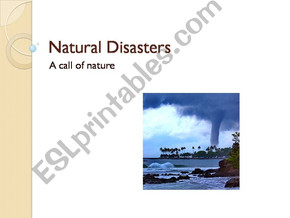 a call of nature powerpoint