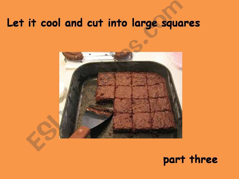Brownies  Part three powerpoint