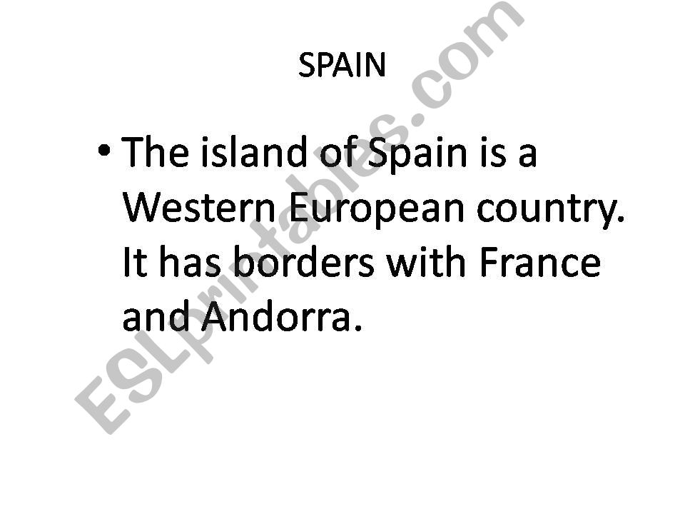 countries Spain powerpoint