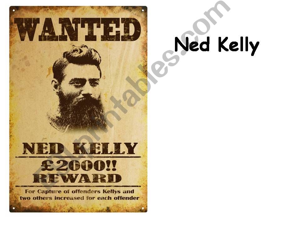 Ned Kelly Part 3 powerpoint