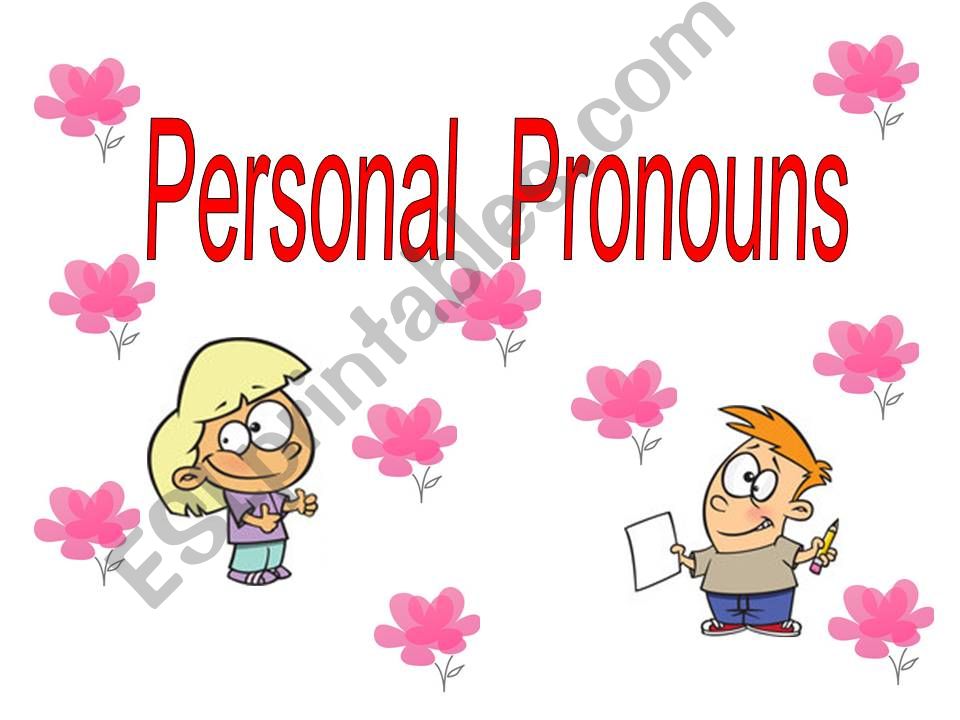 PERSONAL PRONOUNS powerpoint