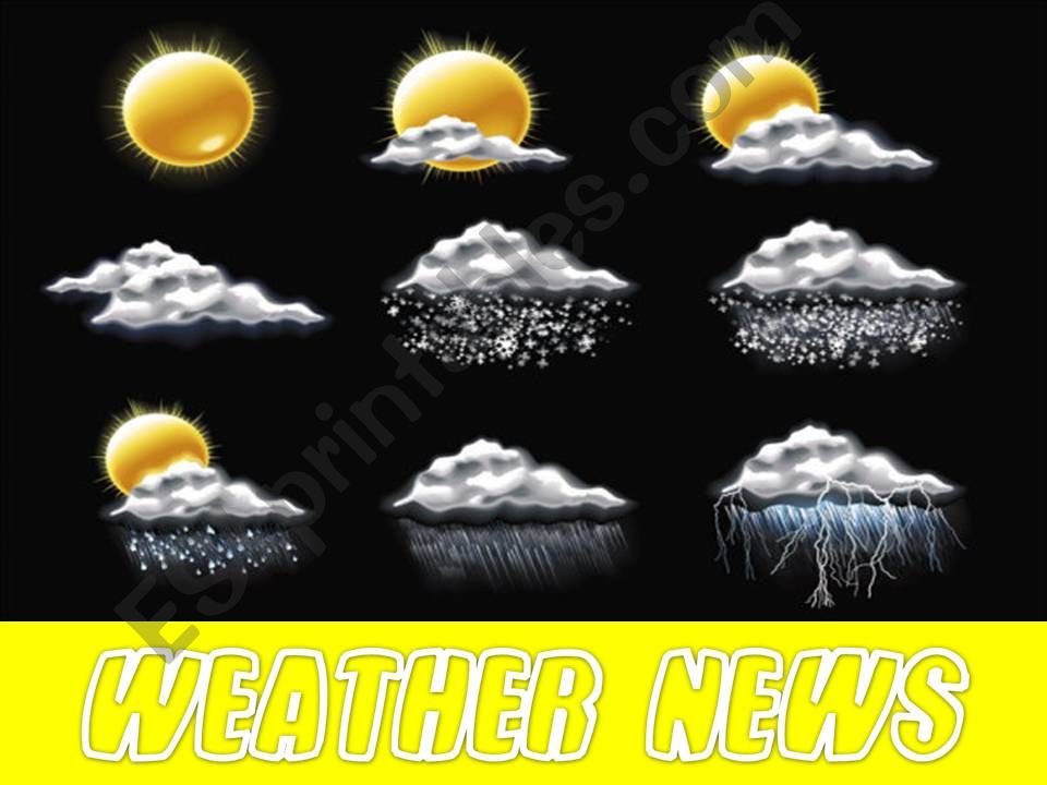 weather news game (1/2) powerpoint