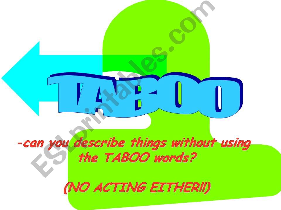 Taboo 2 powerpoint