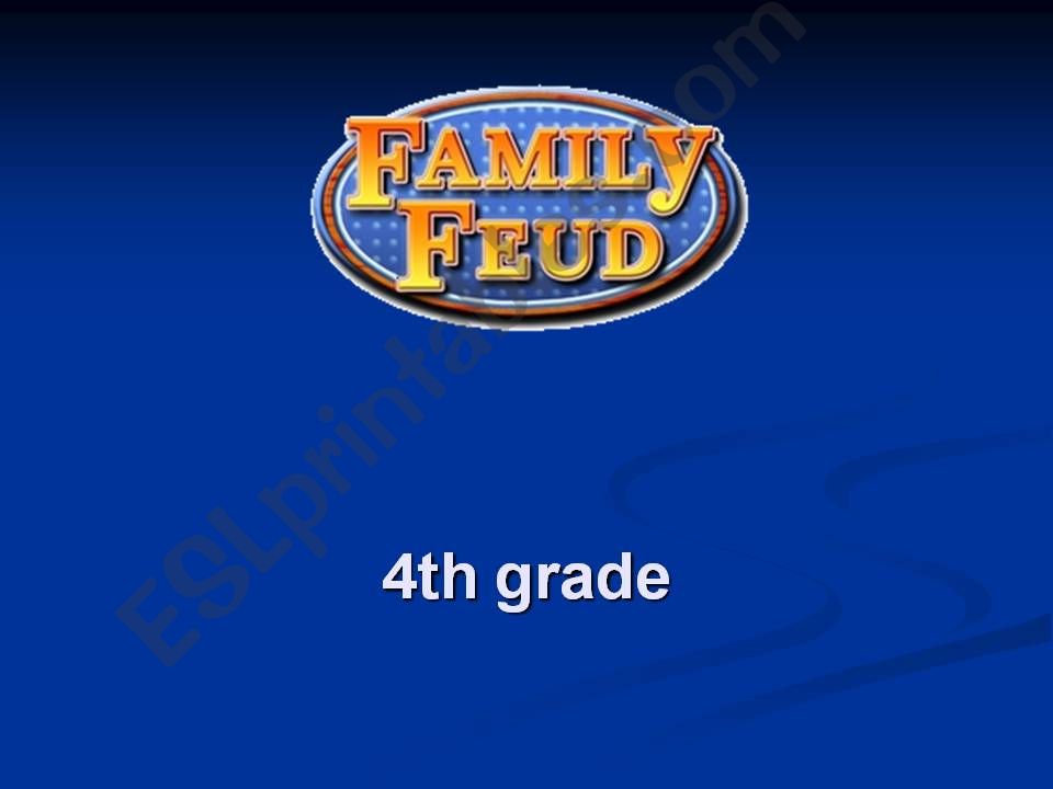 Family fued quiz show powerpoint