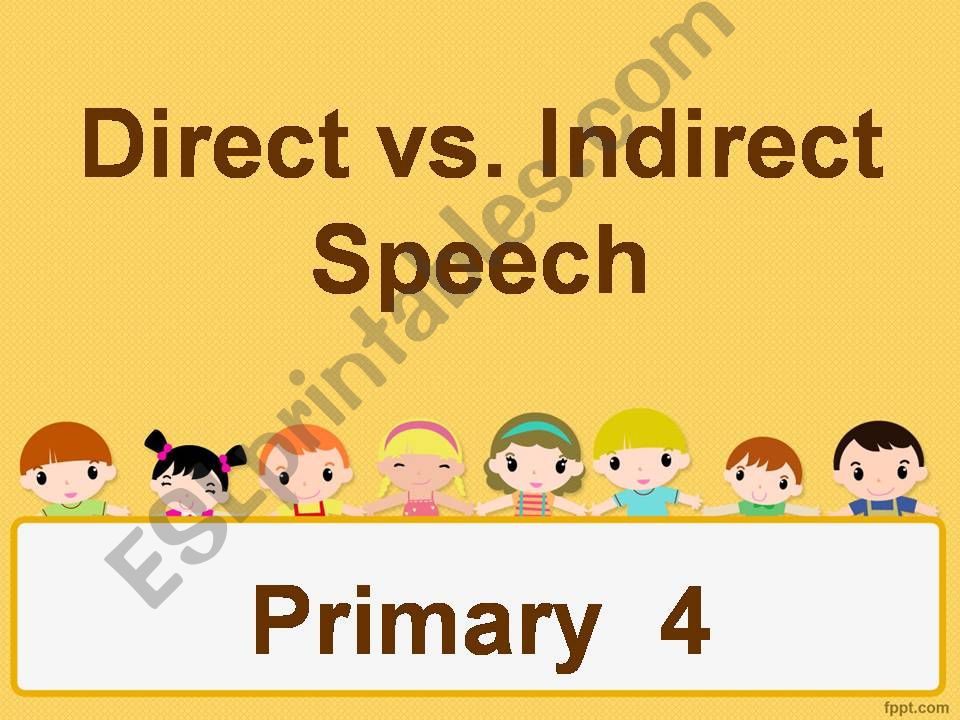 Direct vs Indirect Speech powerpoint