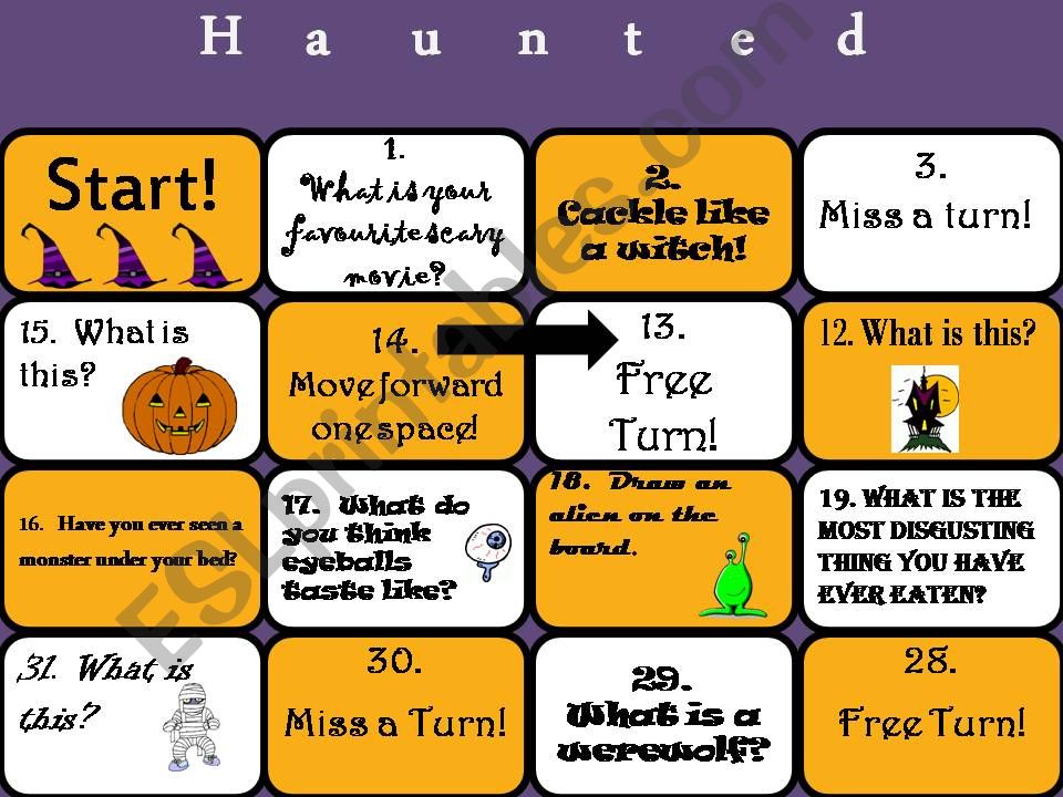 Halloween Boardgame powerpoint