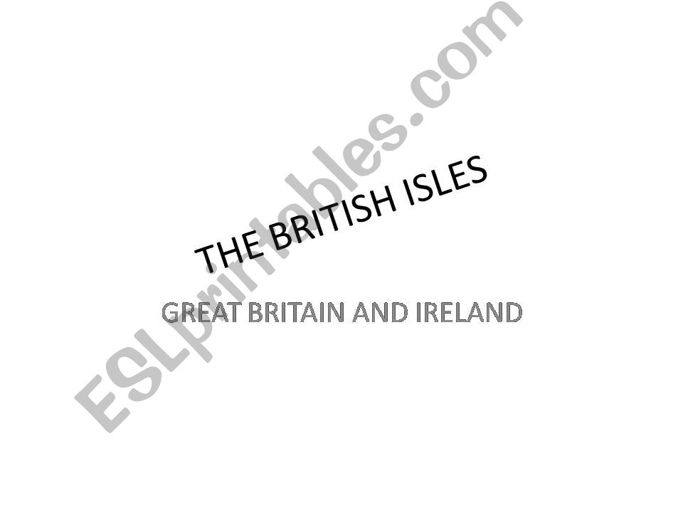 The British isles powerpoint